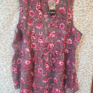 Torrod babydoll top size 2 XXL NWT tie waist